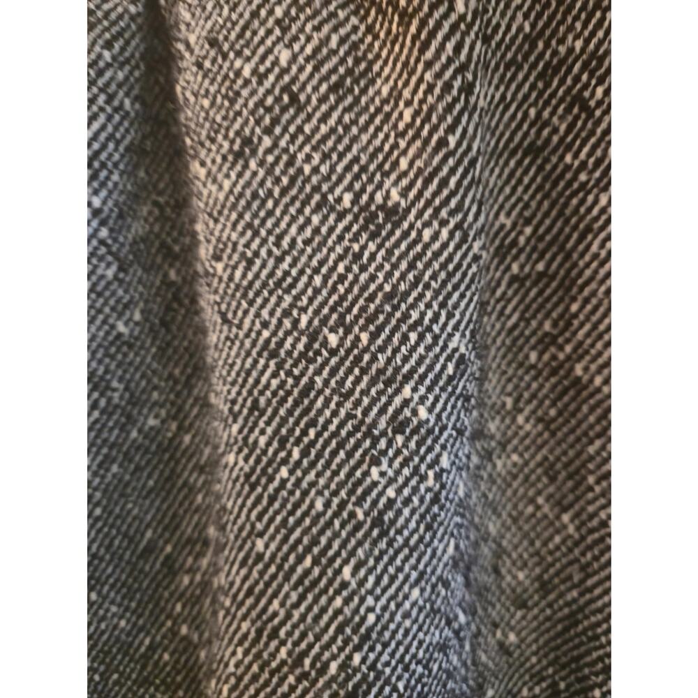 Vintage Talbots Petites 12W Wool Blend Italian Fabric Faux Wrap Tweed Skirt - Picture 7 of 7